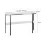 Two layer Sintered Stone Metal Shelf, L120 [Display]